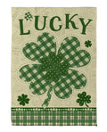 Lucky Clover 2 Sided St Patricks Banner