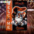 MLB Baltimore Orioles Flag, Happy 4th Of July Garden Flag, Baseball Gomes Flag
