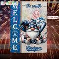MLB Los Angeles Dodgers Flag, Happy 4th Of July Garden Flag, Baseball Gomes Flag
