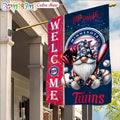 MLB Minnesota Twins Flag, Happy 4th Of July Garden Flag, Baseball Gomes Flag