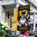 MLB Pittsburgh Pirates Flag, Happy 4th Of July Garden Flag, Baseball Gomes Flag