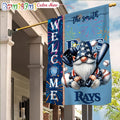MLB Tampa Bay Rays Flag, Happy 4th Of July Garden Flag, Baseball Gomes Flag