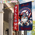 MLB Washington Nationals Flag, Happy 4th Of July Garden Flag, Baseball Gomes Flag