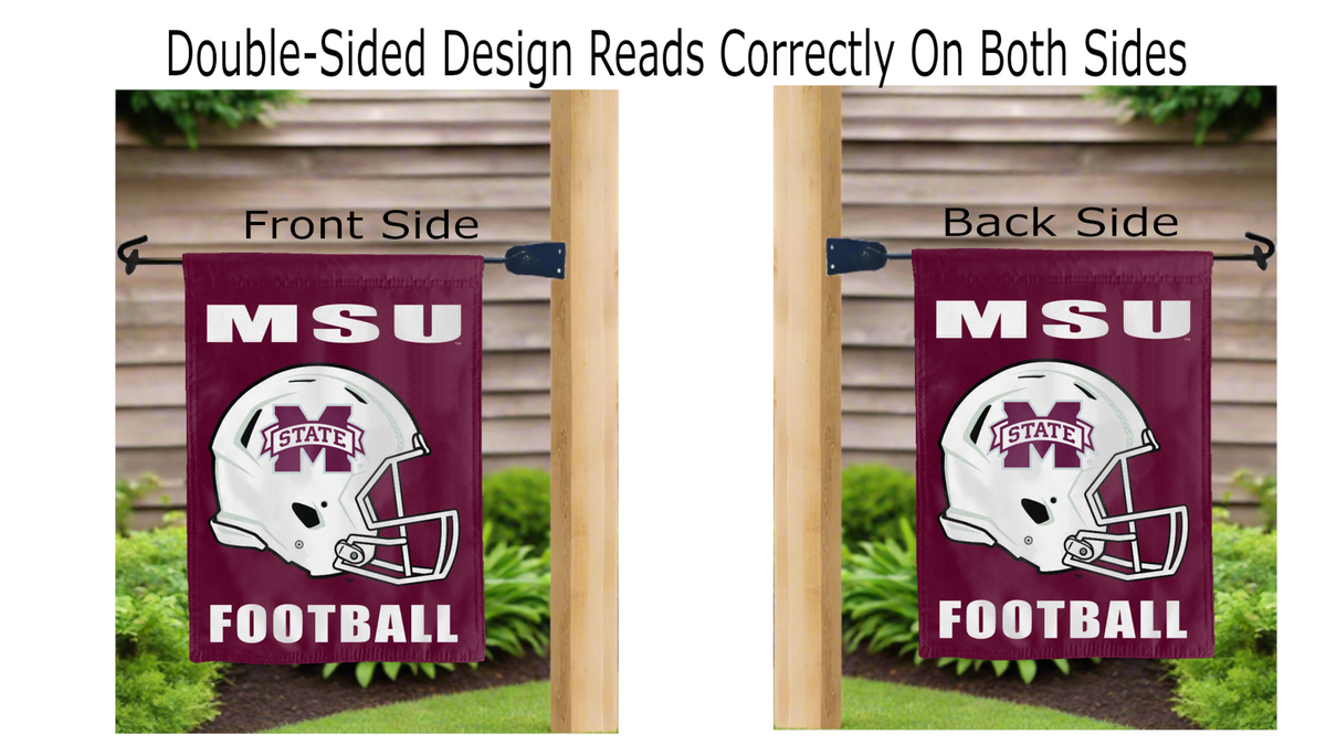 Mississippi State Football Double Sided Garden Flag