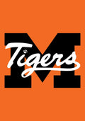 Madrid Tigers 2 Sided Orange Garden Flag
