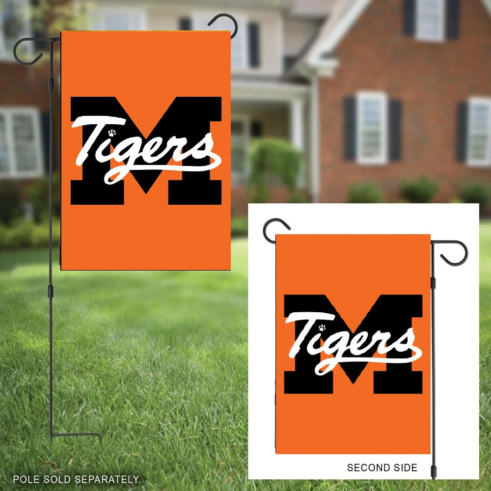 Madrid Tigers 2 Sided Orange Garden Flag