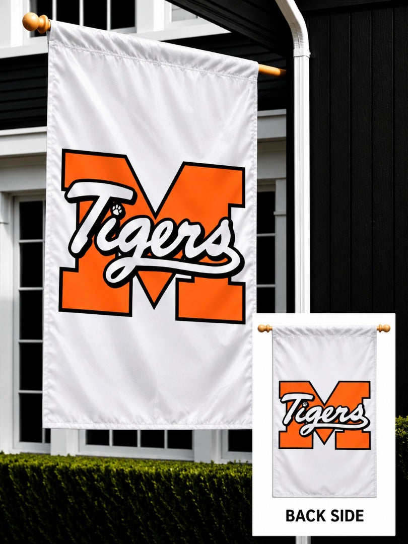 Madrid Tigers 2 Sided White Banner