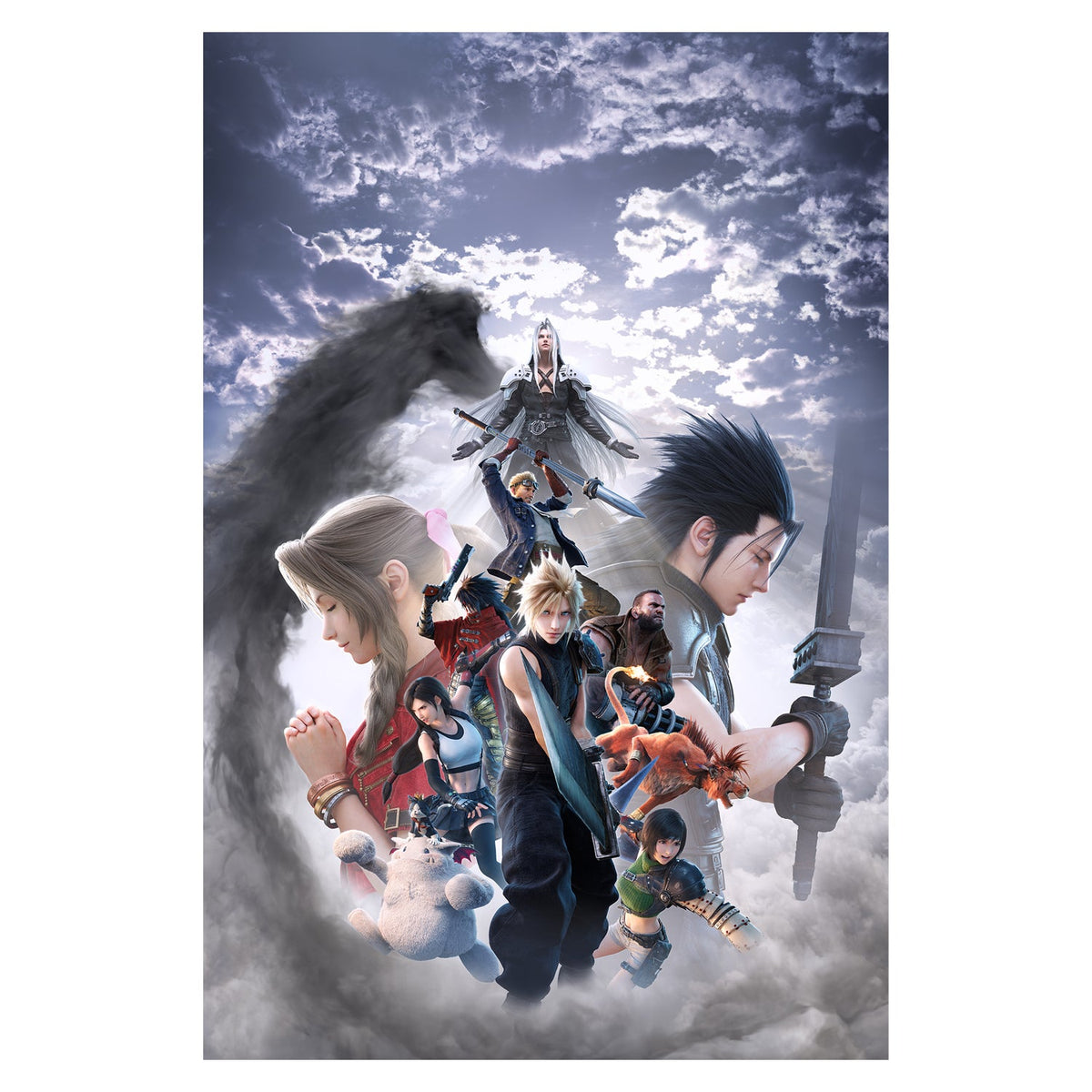 Final Fantasy VII Revelation Poster ‚Äî Cast Collage Key Art Print | JRPG Wall Art