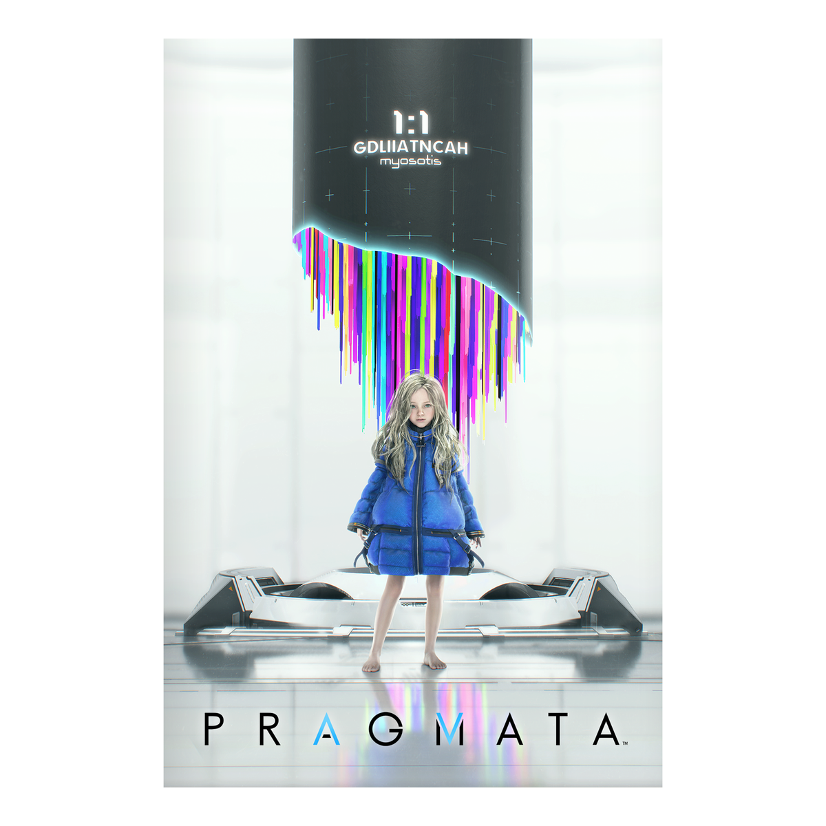Pragmata Poster ‚Äî Announcement Teaser Art Print | Sci-Fi Gaming Wall Art