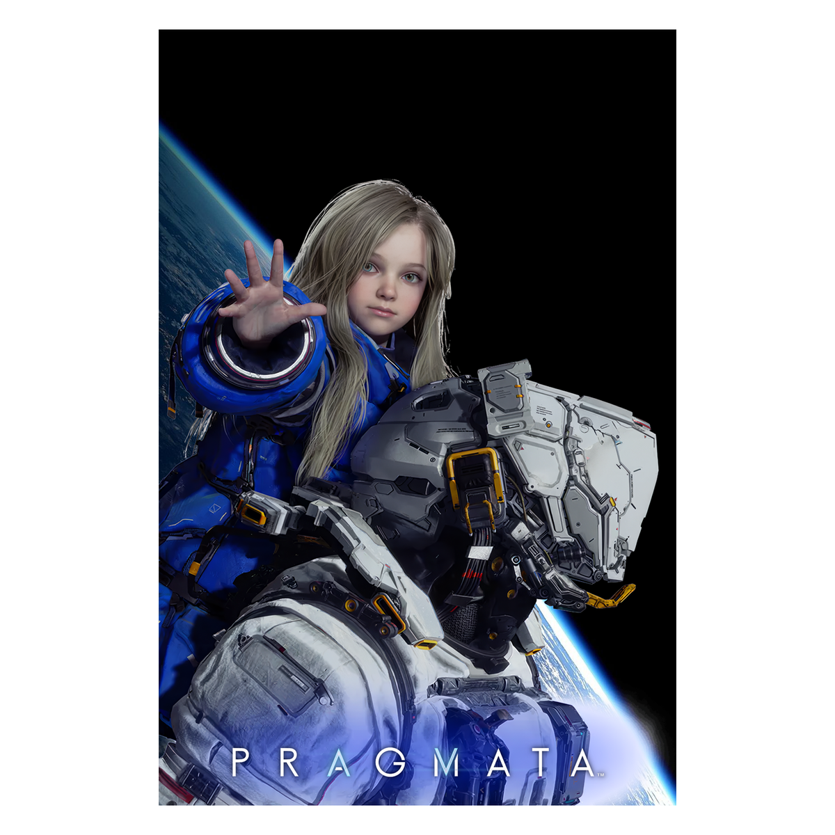 Pragmata Poster ‚Äî Key Art Print | Sci-Fi Gaming Wall Art