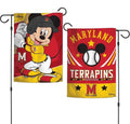 Maryland Terrapins Garden Flag 2 Sided Mickey Mouse Baseball