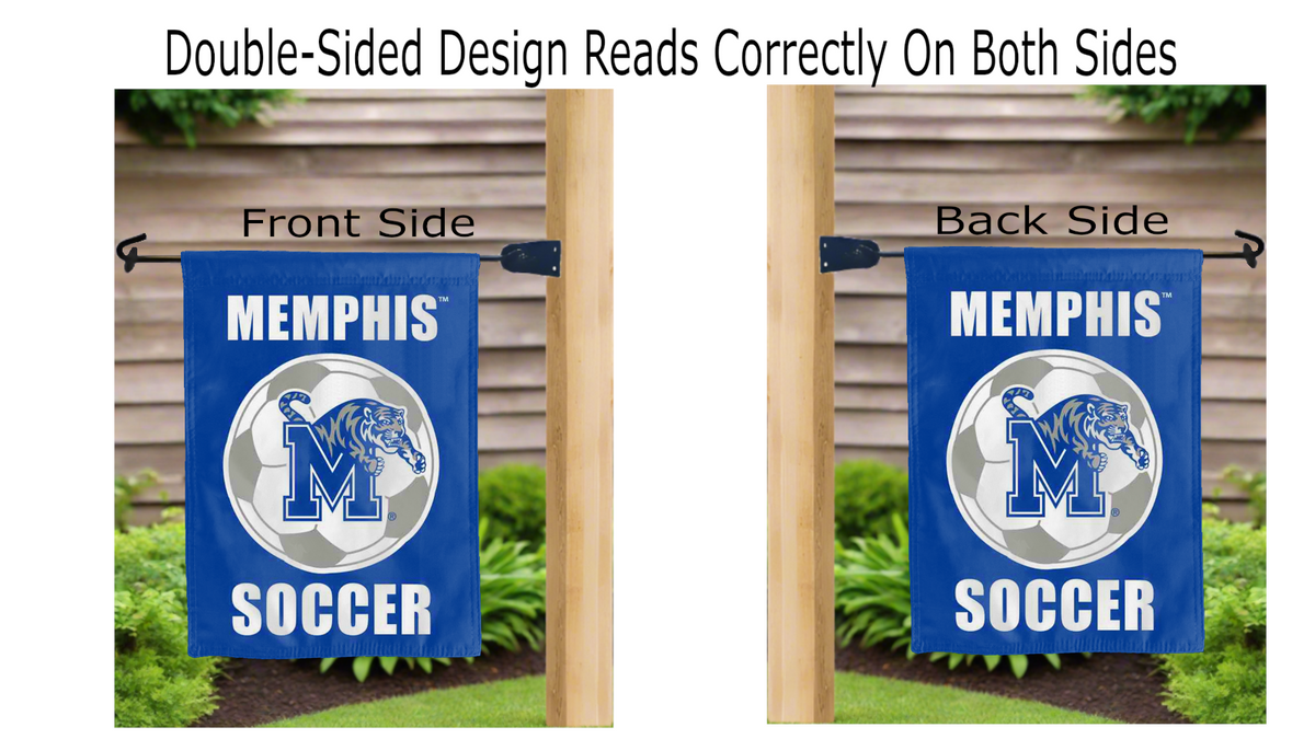 Memphis Soccer Double Sided Garden Flag
