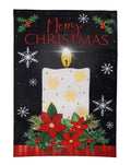 Merry Christmas Candle 2 Sided Banner