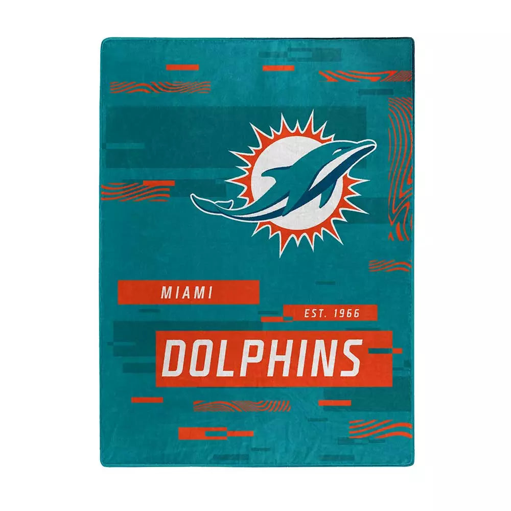 Miami Dolphins Throw Blanket 60×80