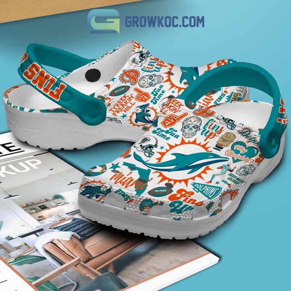 Miami Dolphins Fins Up Tyreek Freakin' Hill Clogs Crocs