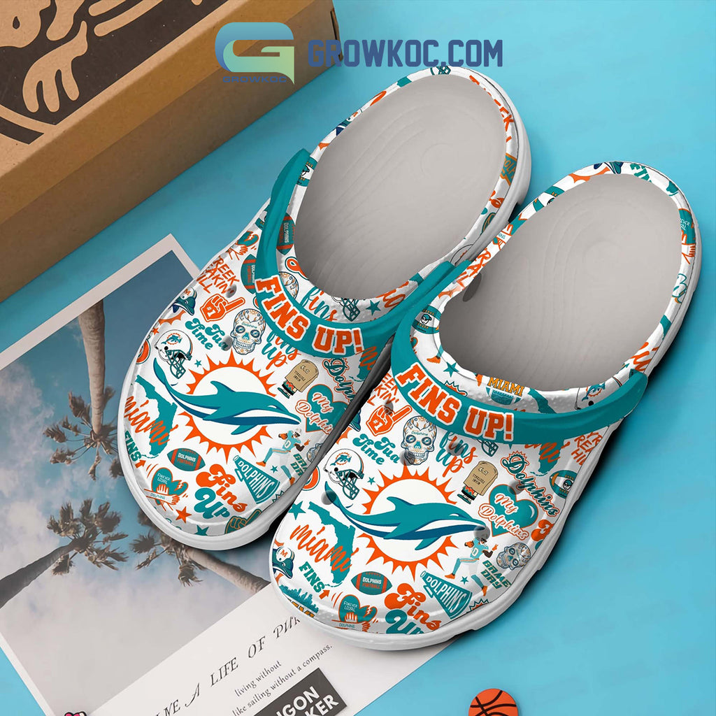 Miami Dolphins Fins Up Tyreek Freakin' Hill Clogs Crocs