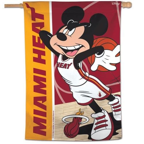 Miami Heat House Flag Disney Mickey Mouse