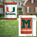 Miami Hurricanes 2 Sided Throwback Garden Flag