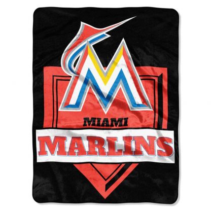 Miami Marlins Blanket 60×80 Home Plate Design