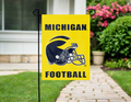 Michigan Football Logo Double Sided Garden Flag