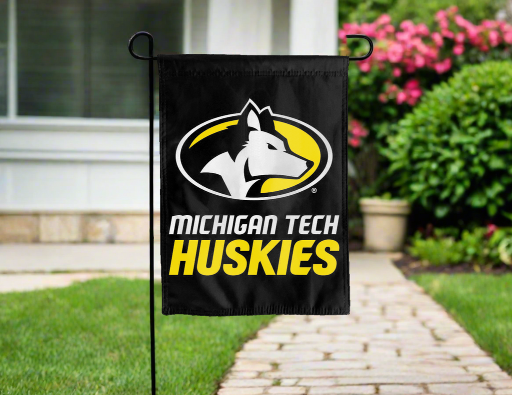 Michigan Tech - Huskies Double Sided Garden Flag