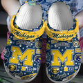 Michigan Wolverines Go Blue Big Ten Design Crocs