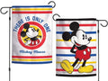 Mickey Mouse Garden Flag 2 Sided There Is Only One