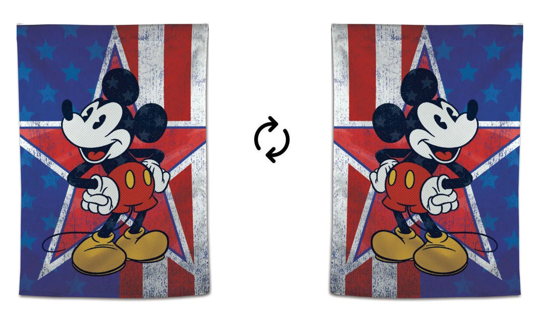 Mickey Mouse House Flag Disney Heritage Patriotic Banner