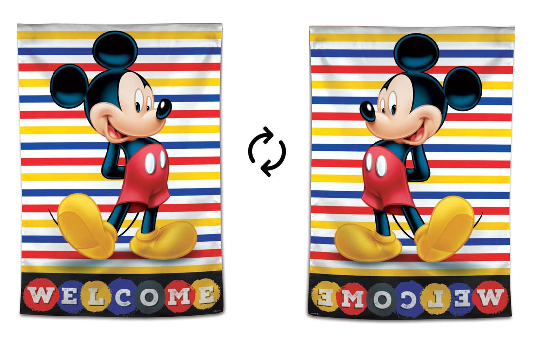 Mickey Mouse House Flag Disney Welcome Banner