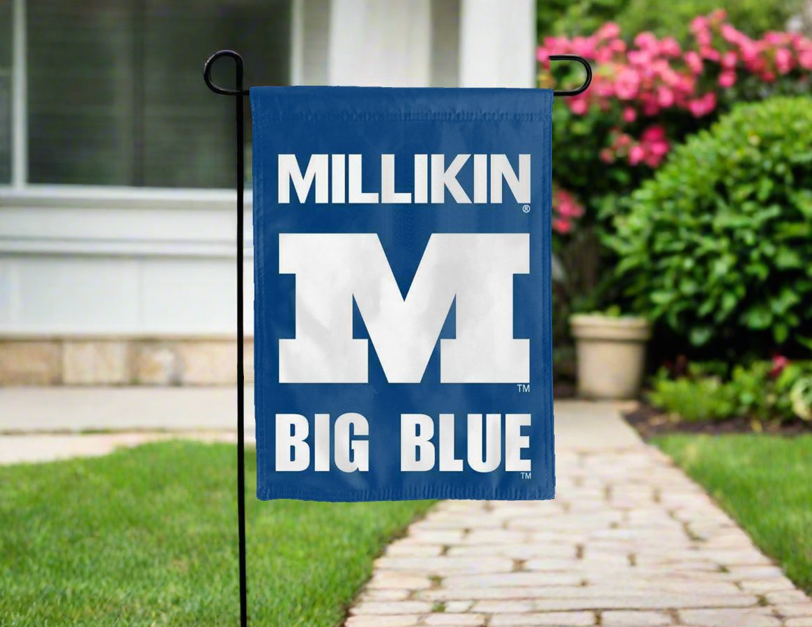 Millikin University - Big Blue Double Sided Garden Flag