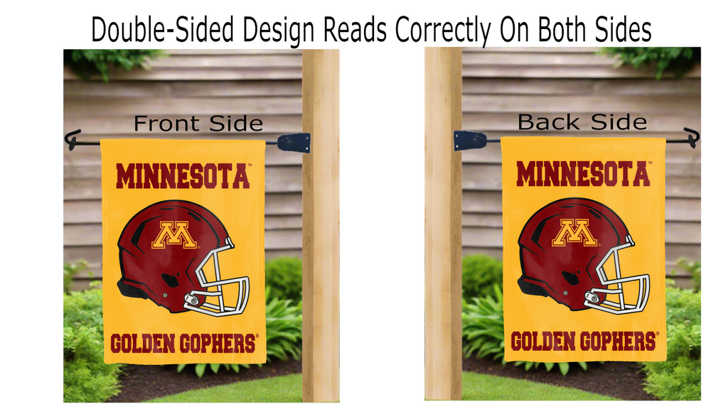 Minnesota - Football Double Sided Garden Flag