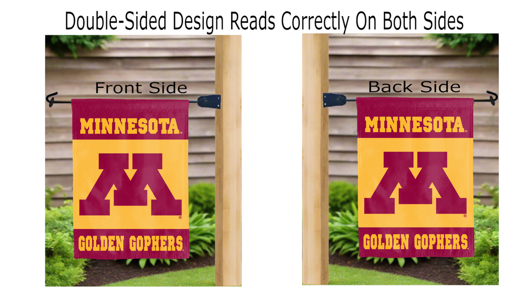 Minnesota Golden Gophers Double Sided Garden Flag