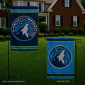 Minnesota Timberwolves Garden Flag 2 Sided Logo
