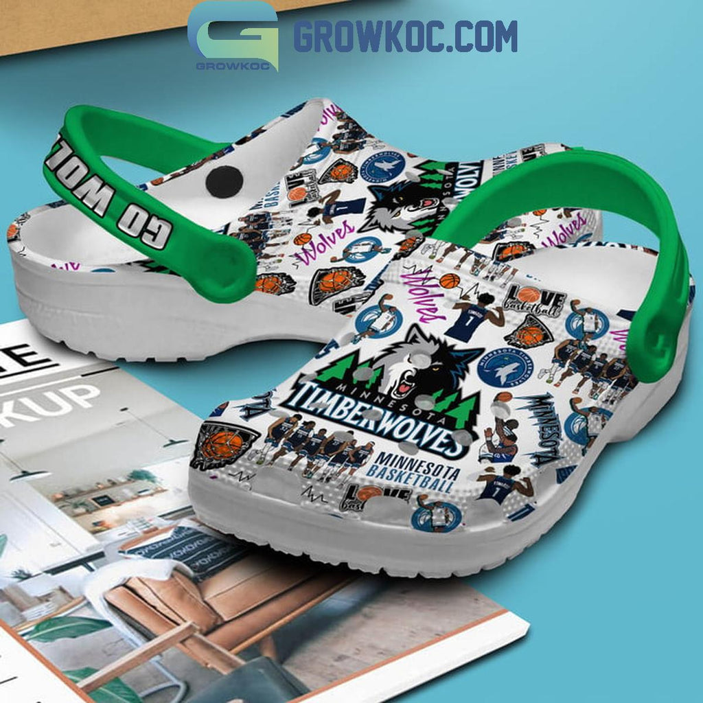 Minnesota Timberwolves Go Wolves Basketball Fan Crocs Clogs