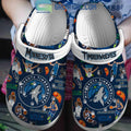 Minnesota Timberwolves Let's Go Wolves Navy Version Crocs Clogs