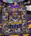 Minnesota Vikings 65 Seasons 65th Anniversary 1960-2025 Fleece Blanket Quilt