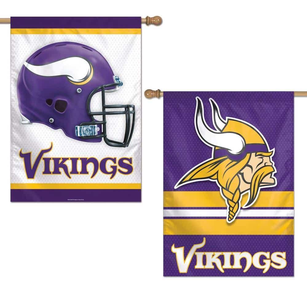 Minnesota Vikings Banner 2 Sided NFL Flag