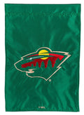 Minnesota Wild Garden Flag 2 Sided Applique