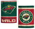 Minnesota Wild Garden Flag 2 Sided Double Logo