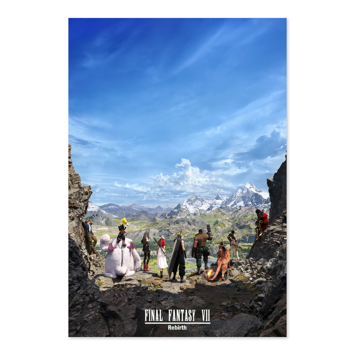 Final Fantasy VII (7) Rebirth Poster ‚Äî Box Art Print | FF7 Square Enix Wall Art