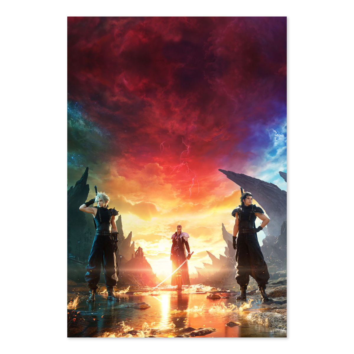 Final Fantasy VII (7) Rebirth Poster ‚Äî Box Art Print 01 | FF7 Square Enix Wall Art