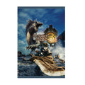 Monster Hunter Tri Poster ‚Äî Cover Art with Logo Print | Capcom Gaming Wall Art