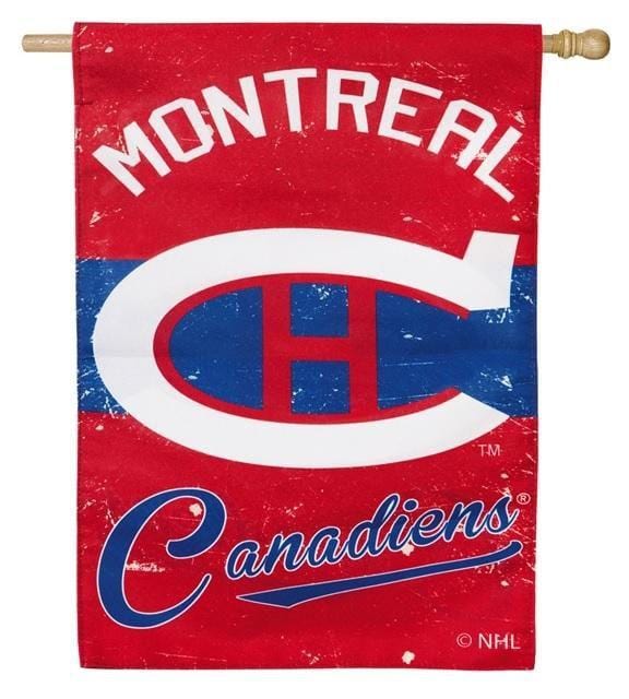 Montreal Canadiens Banner 2 Sided Vintage Logo House Flag