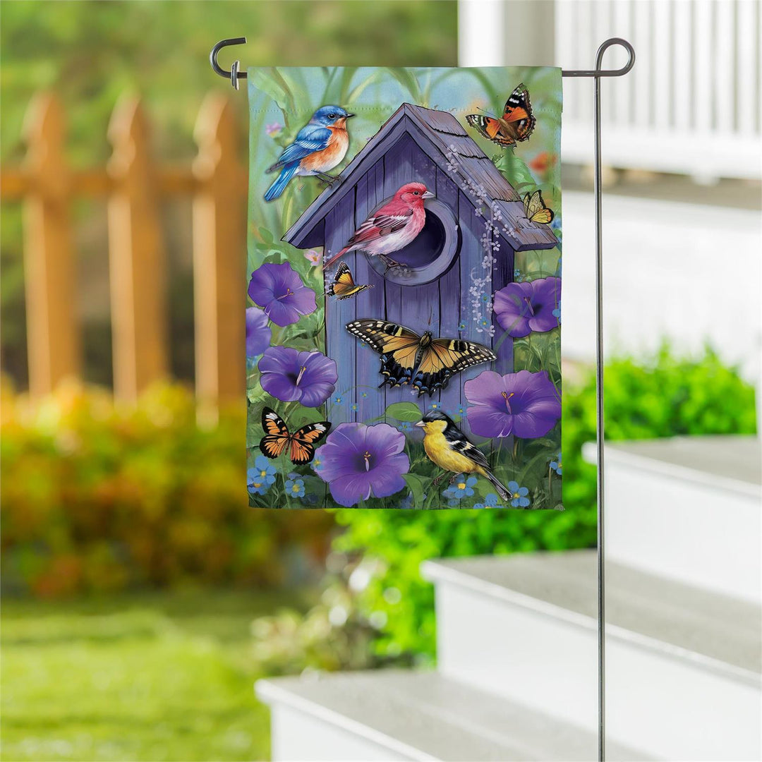 Morning Glory Festival 2 Sided Garden Flag