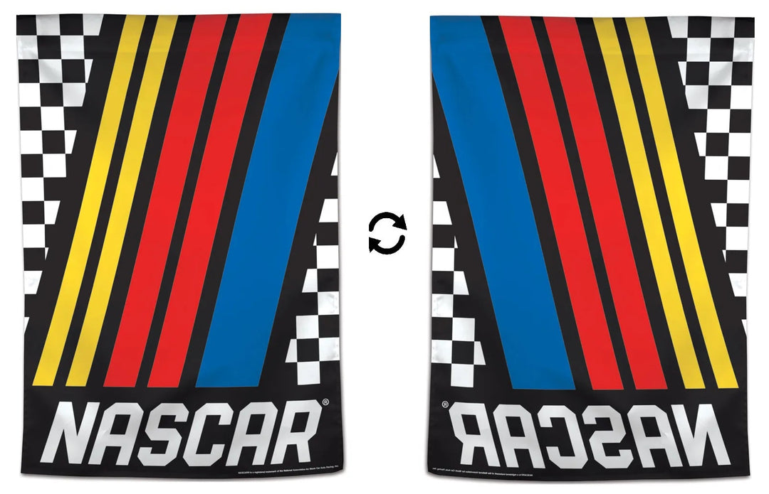 NASCAR Logo Flag Yellow Red Blue House Banner