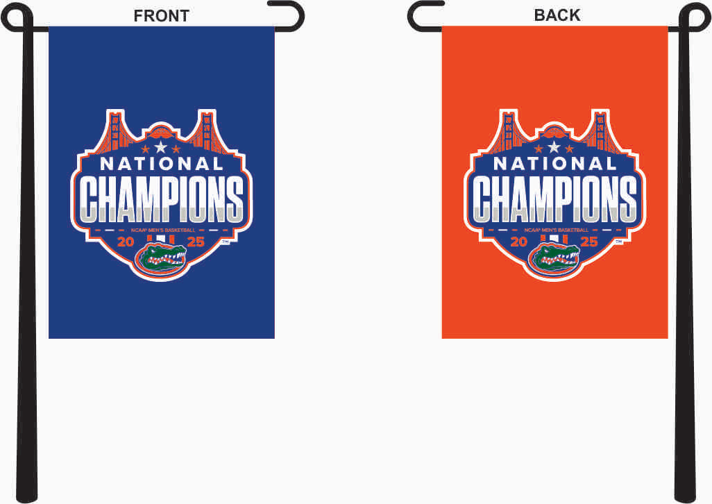 Florida Basketball March Madness 2025 Champions Garden Flag