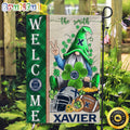 NCAA East Carolina Pirates Garden Flag St Patricks Day Gnome Shamrock Welcome Garden Flag