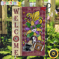 NCAA Florida State Seminoles Football Flag Mardi Gras Welcome Garden Flag