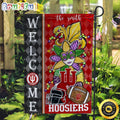 NCAA Indiana Hoosiers Football Flag Mardi Gras Welcome Garden Flag