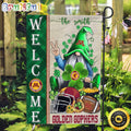NCAA Minnesota Golden Gophers Garden Flag St Patricks Day Gnome Shamrock Welcome Garden Flag